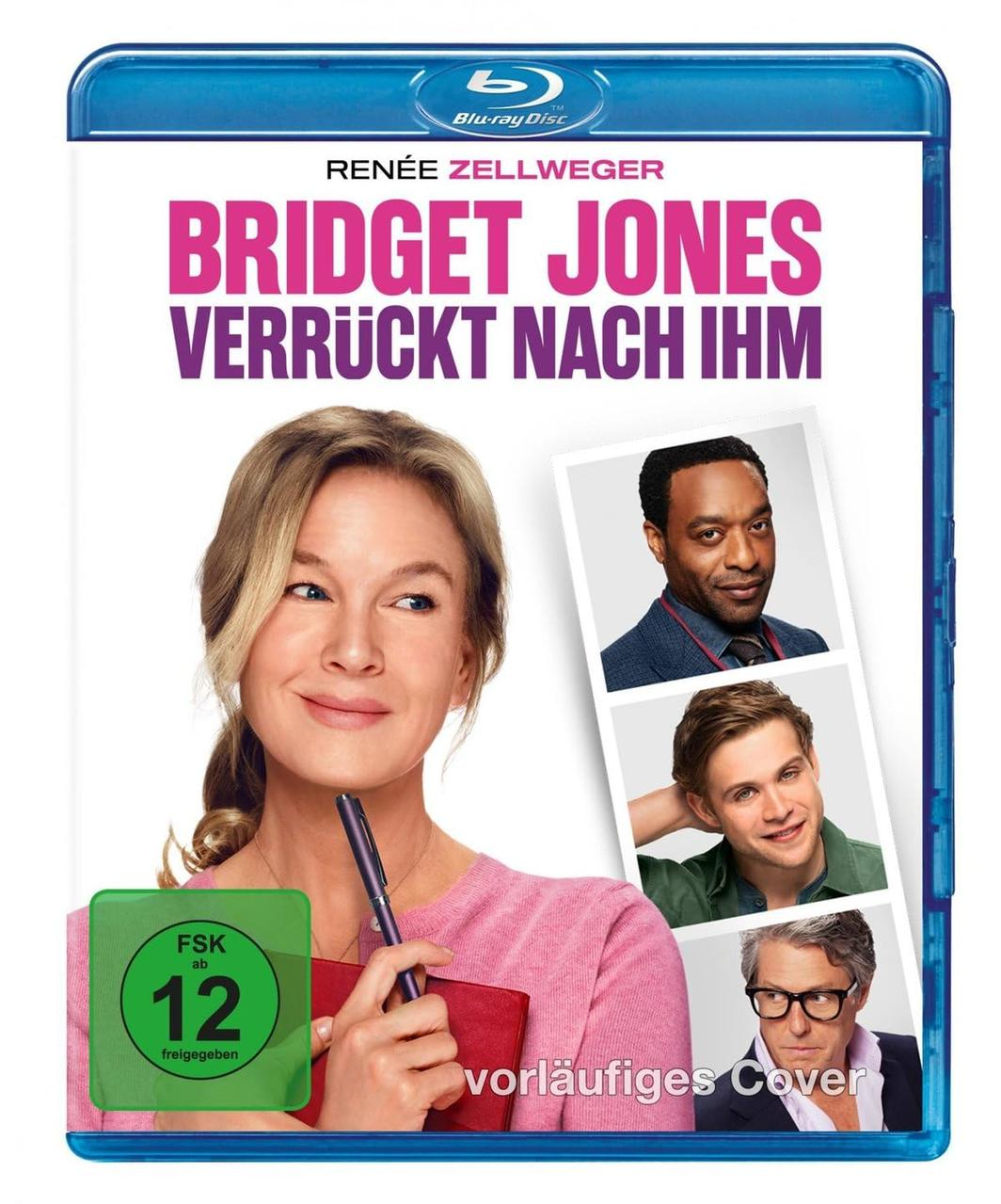 Bridget Jones Filmcover mit Renee Zellweger und anderen Schauspielern. Blu-ray Disc.