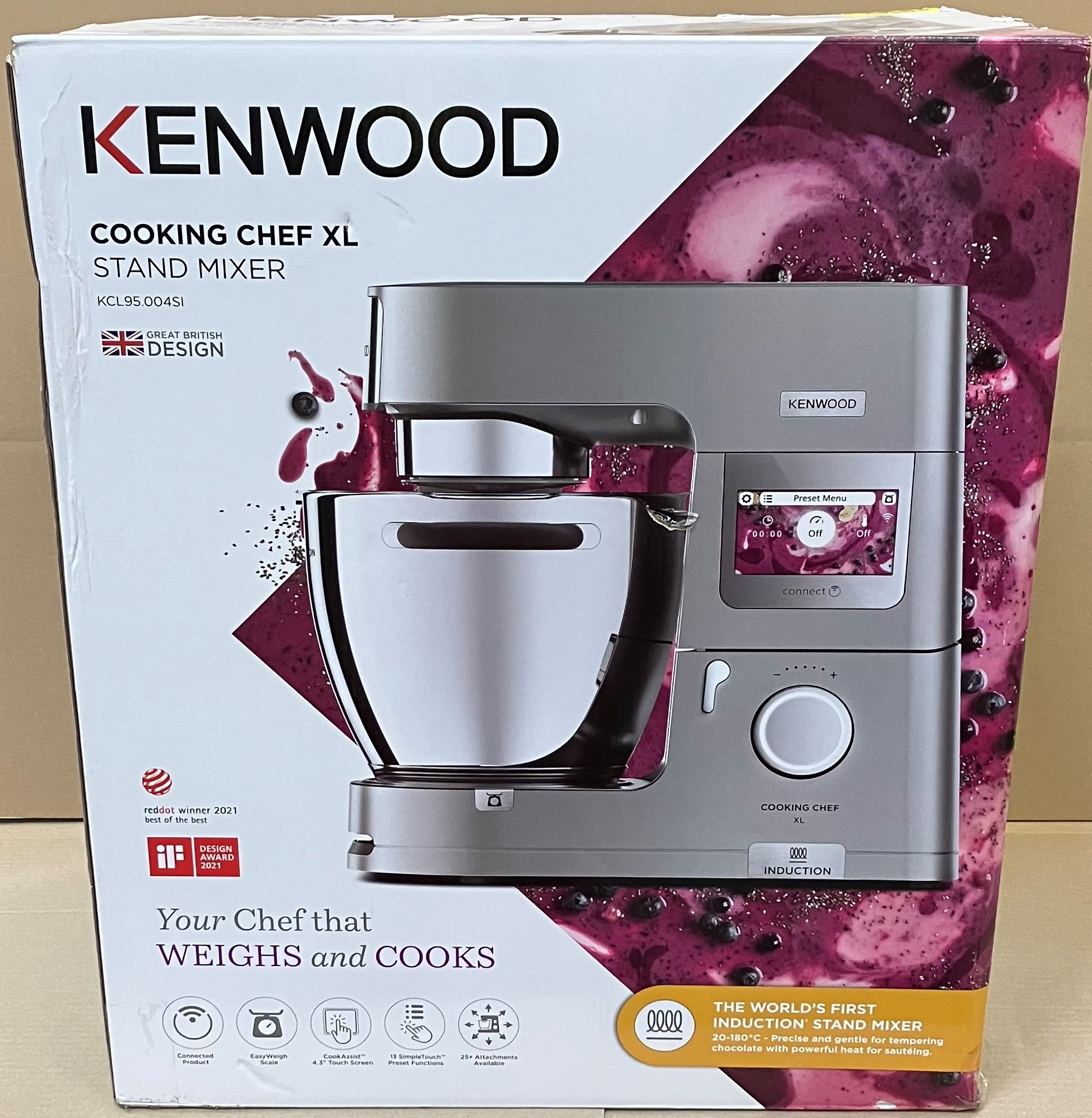 OUTLET - Robot planetarny KENWOOD KCL95.004SI Cooking Chef XL Tytanowy