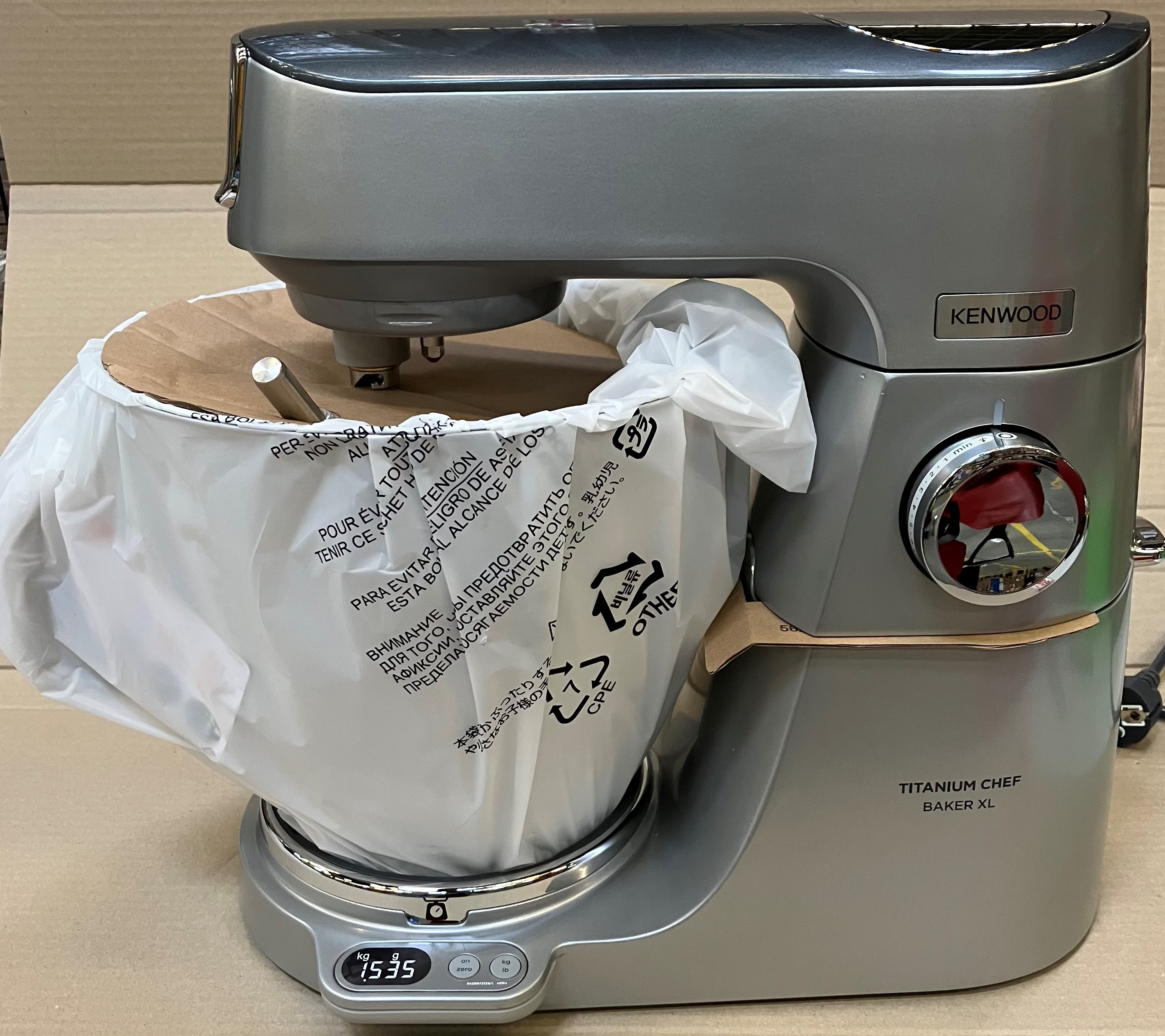 OUTLET - Robot planetarny KENWOOD KVL85.594SI Titanium Chef Baker XL Srebrny