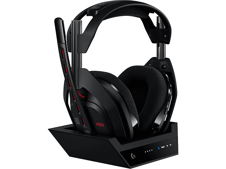 LOGITECH Astro A50 (Gen 5) LIGHTSPEED kompatibel mit Dolby Atmos inkl. Basisstation, kabellos, Over-ear Gaming Headset Bluetooth Schwarz