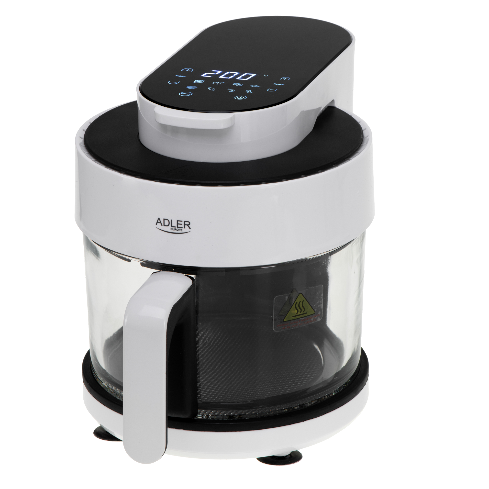 ADLER AD6316 Airfryer sütő üvegtállal, 3l