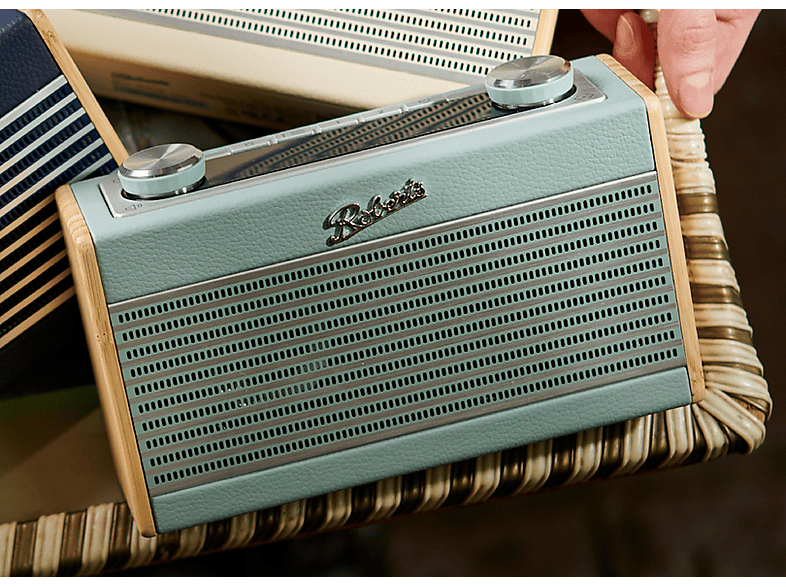 Roberts Radio Rambler Uno DAB+ Radio im Retro Design, Duck Egg — Foto 5 von 5