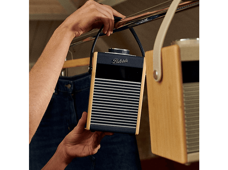 Roberts Radio Rambler Midi DAB+ Radio im Retro Design, Navy Blue — Foto 5 von 5