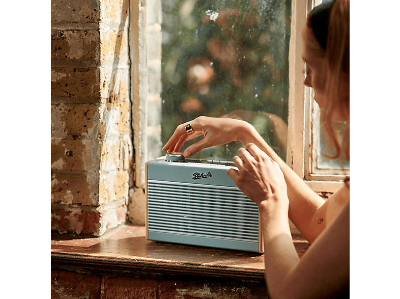 Roberts Radio Rambler Max DAB+/Internet Radio im Retro Design, Duck Egg — Foto 5 von 5