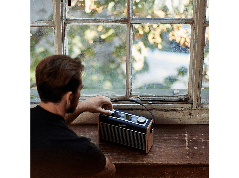 Roberts Radio Rambler Max DAB+/Internet Radio im Retro Design, Navy Blue — Foto 5 von 5