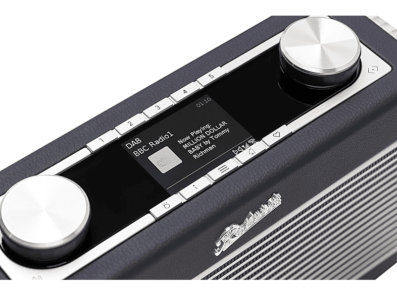 Roberts Radio Rambler Max DAB+/Internet Radio im Retro Design, Navy Blue — Foto 4 von 5