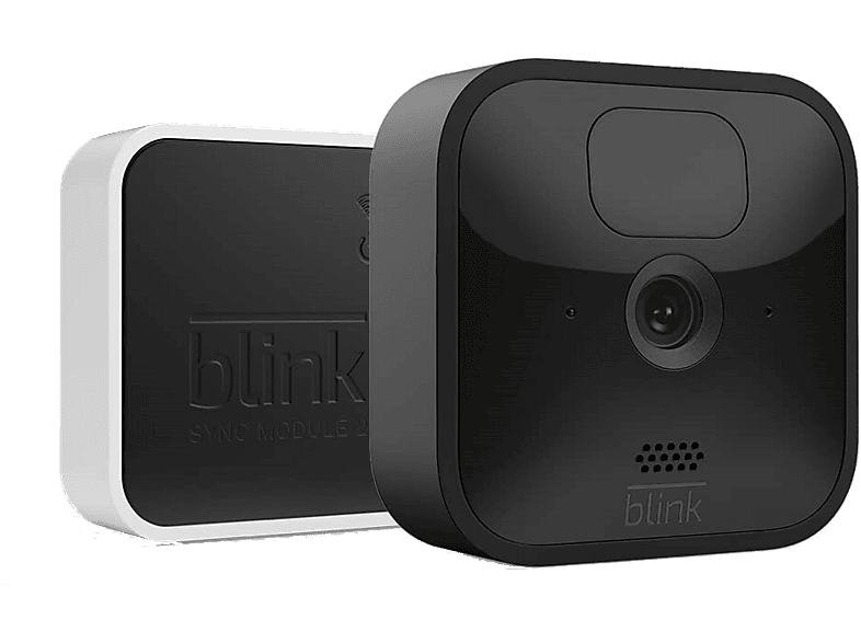 Cámara de vigilancia IP - Amazon Blink Outdoor, Full HD, WiFi, Compatible con Alexa, Visión Nocturna, Negro