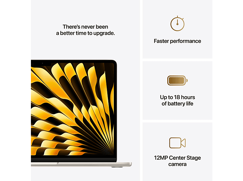 APPLE MacBook Air 13 inch | M4 | 16 GB - 256 GB - Starlight kopen