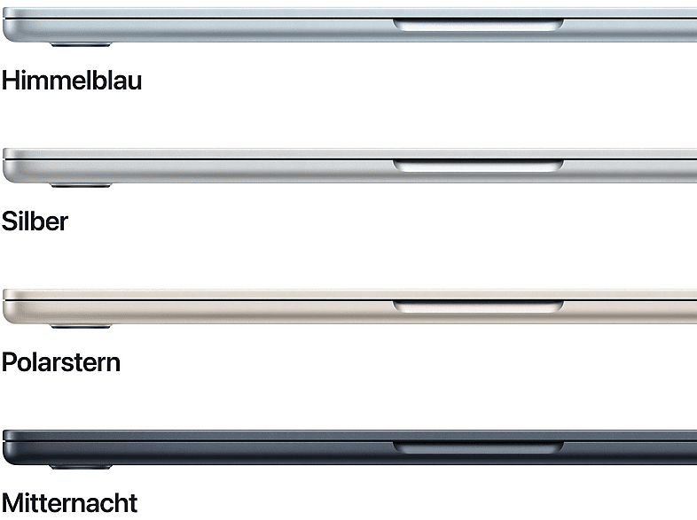 Thumbnail - APPLE MacBook Air (2025), MC6A4D/A - 13,6 Zoll M4 24 GB 512 macOS