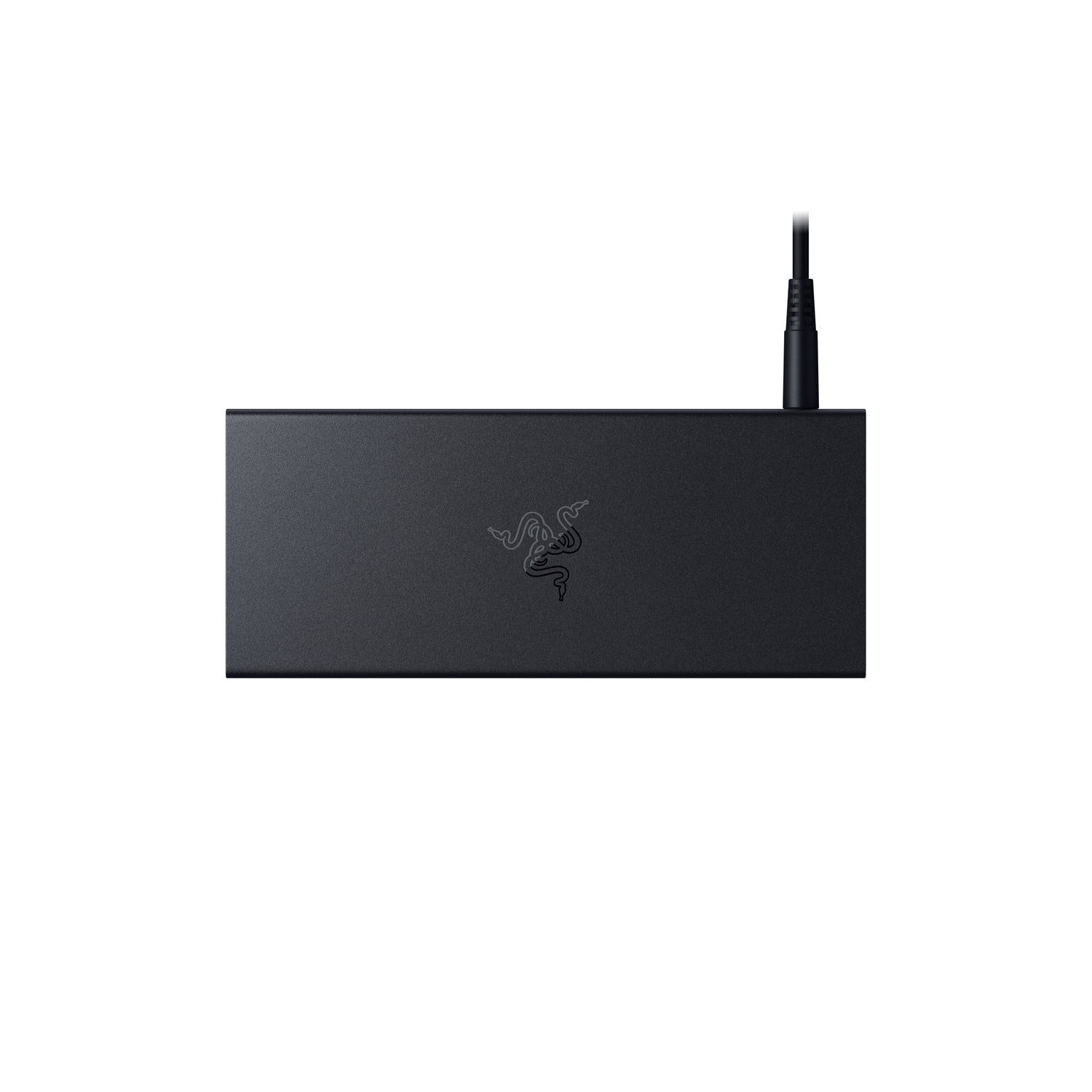 Black power supply unit with a Razer logo and power cable.