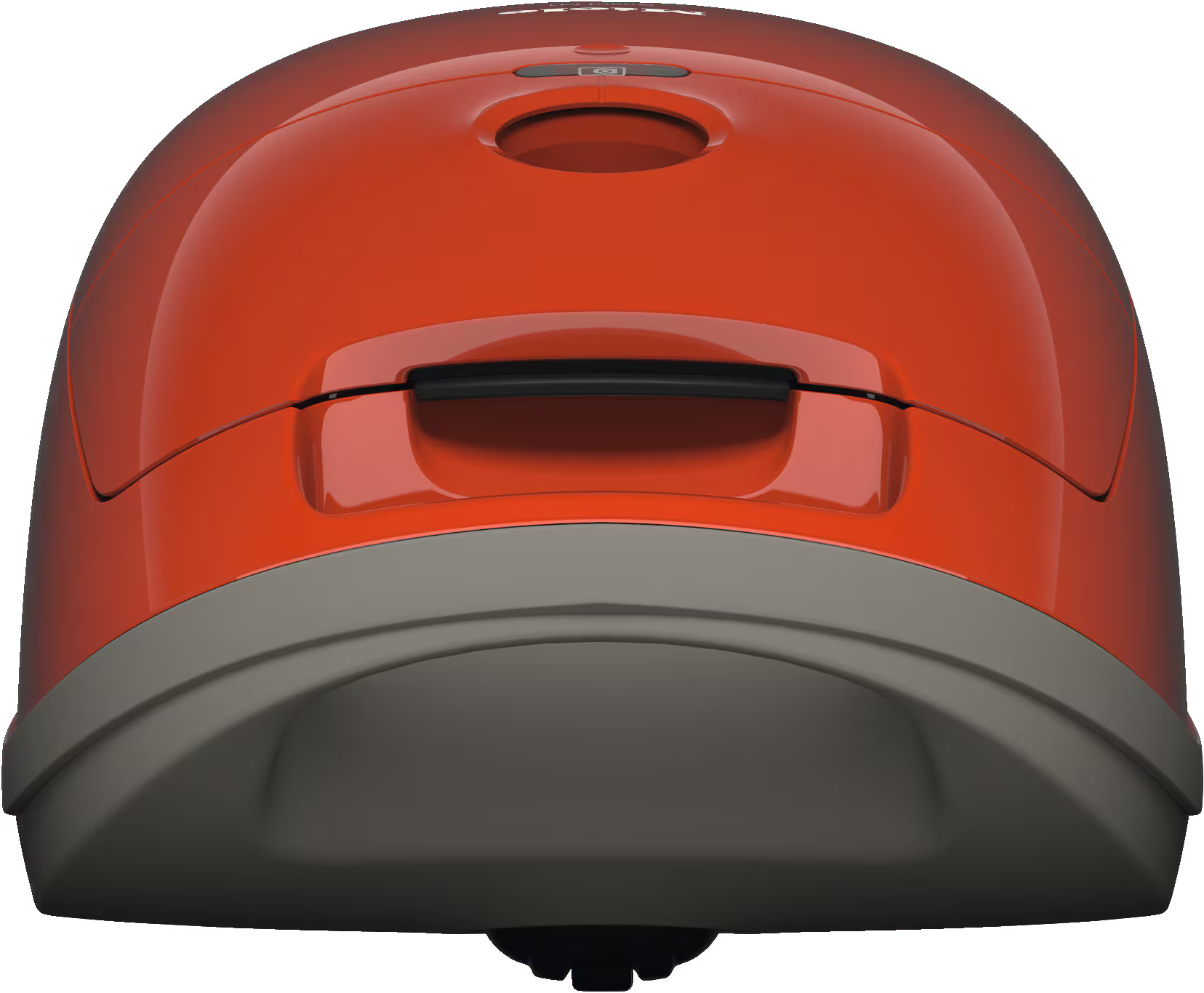 Czerwone i szare urządzenie z uchwytem.