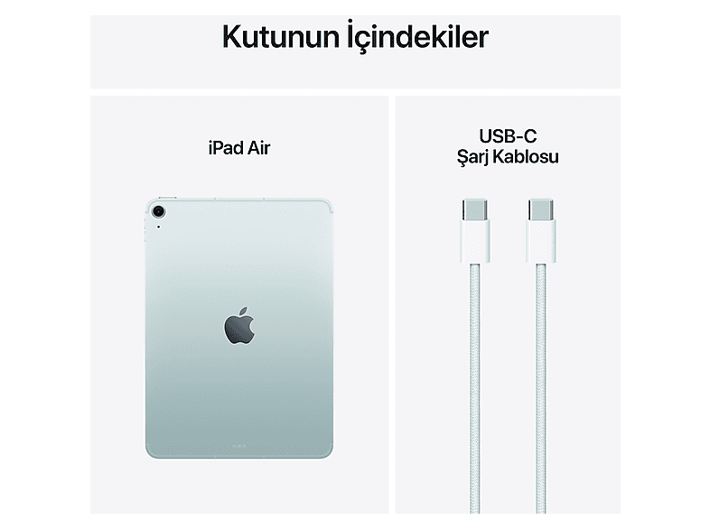 APPLE iPad Air 11 inç M3 Wi-Fi + Cellular 256 GB Tablet Mavi