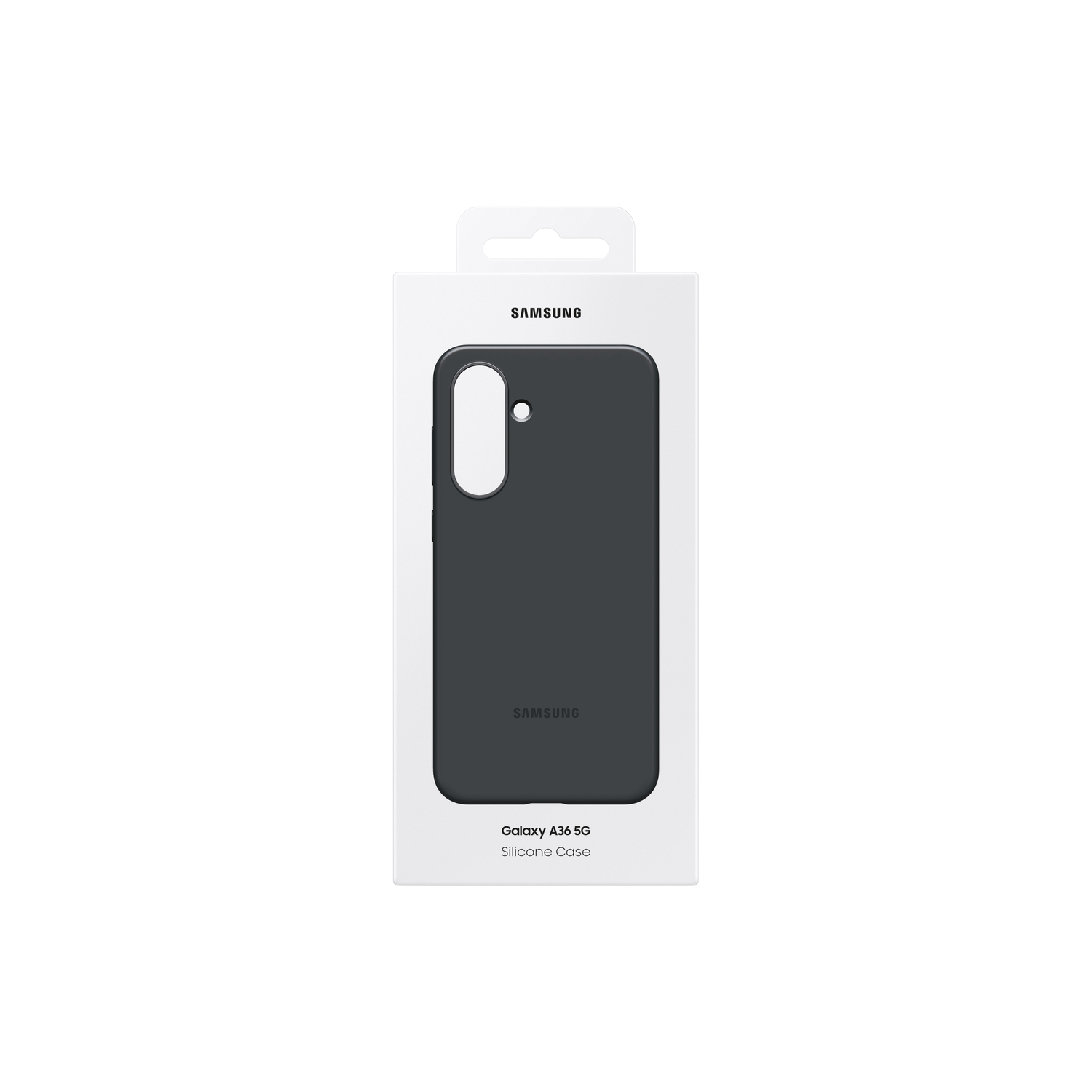 Samsung Galaxy A34 5G siliconen hoesje in een witte doos.