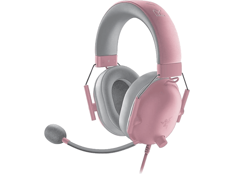 Auriculares gaming - Razer BlackShark V2 X, Circumaurales, Cable, Micrófono Cardioide, Cancelación Pasiva de Ruido Avanzada, Quartz
