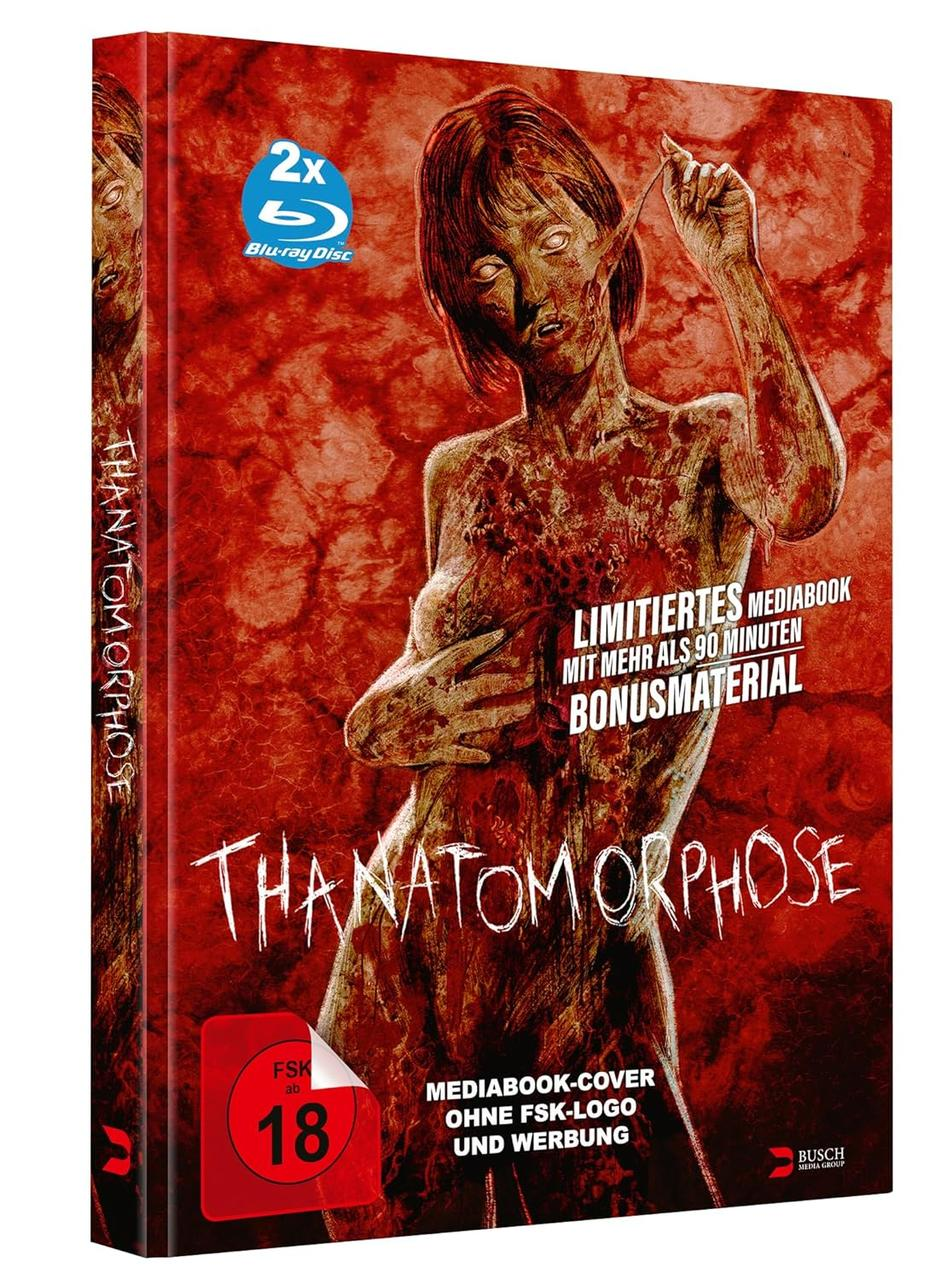 DVD-Cover eines Horrorfilms, mit einer Frau mit gruseligem Gesicht.