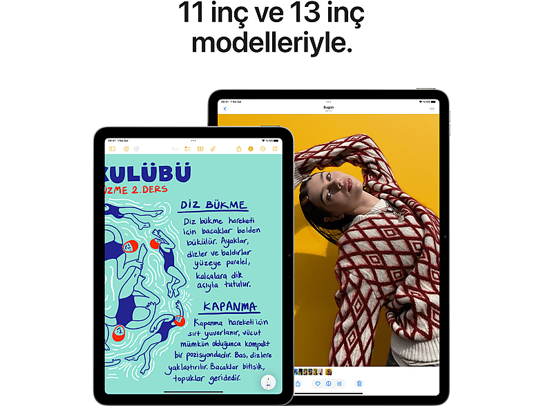 APPLE iPad Air 13 inç M3 Wi-Fi 128 GB Tablet Mavi MCNJ4TU/A Fiyat