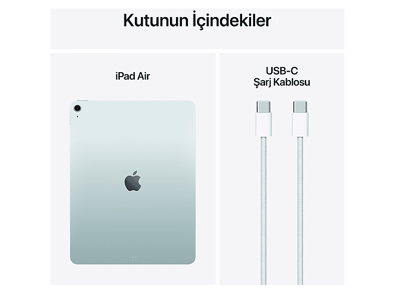 APPLE iPad Air 13 inç M3 Wi-Fi 256 GB Tablet Mavi MCNP4TU/A Fiyat