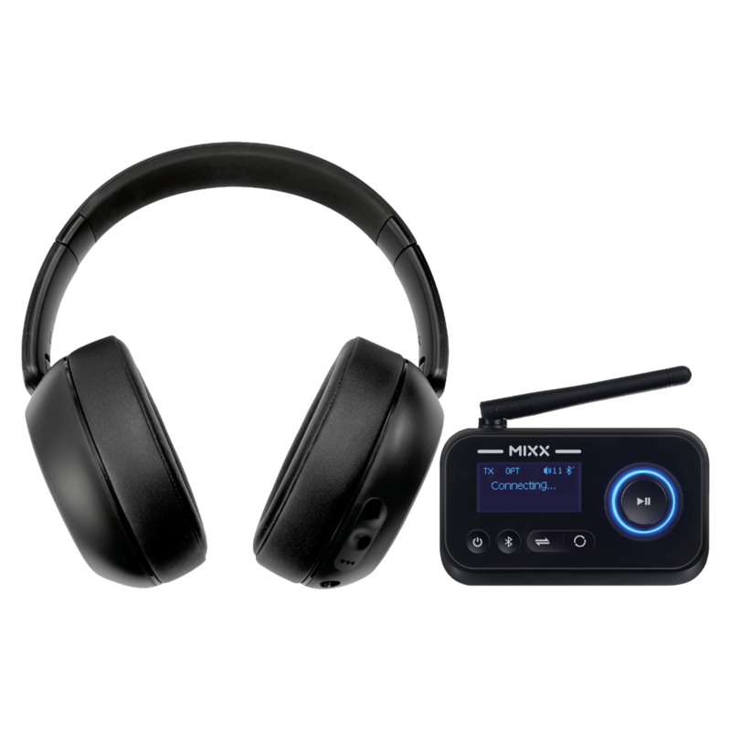MIXX StreamQ TV Wireless Over-Ear Headphones with Transmitter
