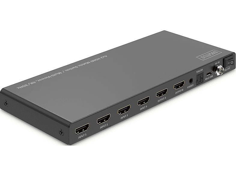 DIGITUS DS-55345 4x2 HDMI Matrix Switch / Multi-Viewer, 4K/30Hz; 4x2 Matrix Switch / Multi-Viewer----4x2 Matrix Switch / Multi-Viewer — Foto 5 von 5