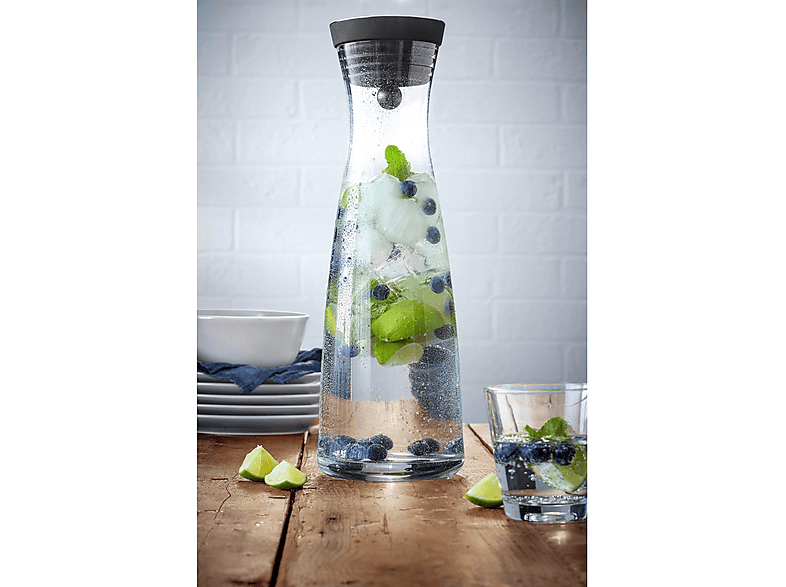 WMF Basic 1,5 Liter Wasserkaraffe Transparent/Schwarz