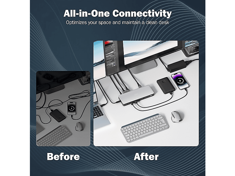 DIGITUS DA-70918 USB-C Docking Station, 13-Port; USB-C Docking Station----USB-C Docking Station — Foto 4 von 5