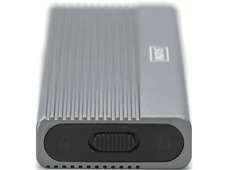 DIGITUS DA-71154 USB M.2 Festplattengehäuse, SSD, extern, SATA, 6Gbps, USB 3.1 Gen2, Aluminium, werkzeugfrei; M.2 SATA SSD-Gehäuse----M.2 SATA SSD-Gehäuse — Foto 2 von 5