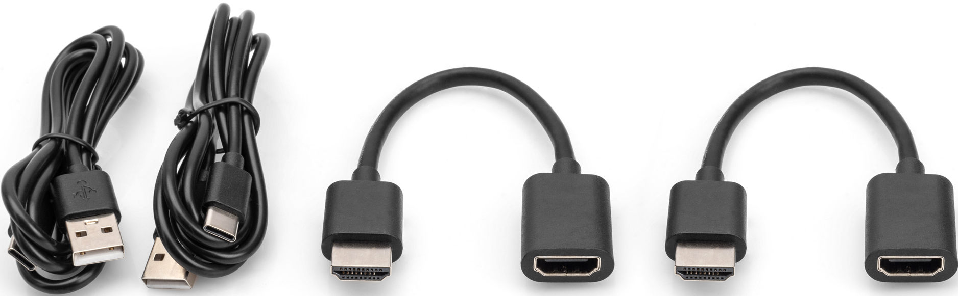 Kabel und Stecker für verschiedene Verwendungen.