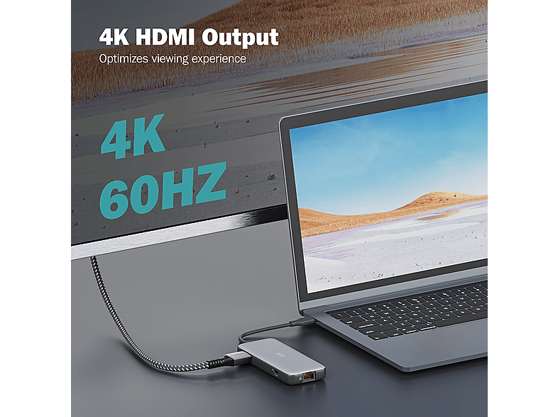 DIGITUS DA-70914 USB-C Docking Station, 7-Port; USB-C Docking Station----USB-C Docking Station — Foto 5 von 5