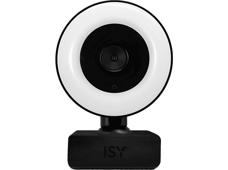 ISY Webcam Full Hd Met Ring Light Zwart (iw 1080-1)
