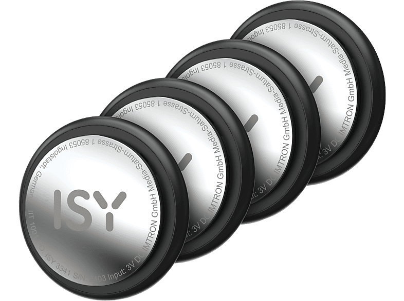 ISY Smart Tag Zilver 4 Stuks (iit 1001)