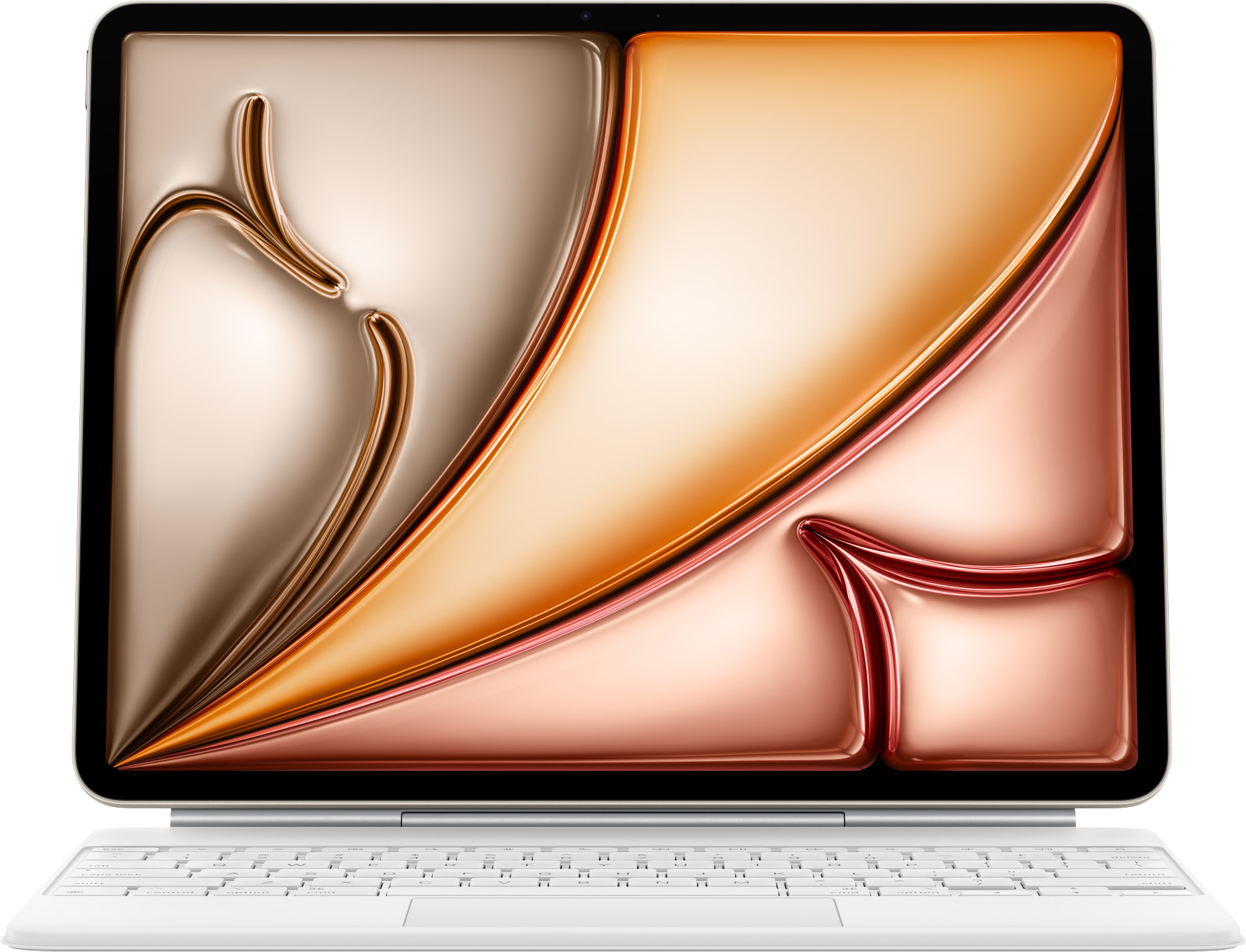 APPLE Magic Keyboard iPad Air 13" (7th gen M3) modellekhez, Magyar kiosztás, fehér (mdfw4mg/a)