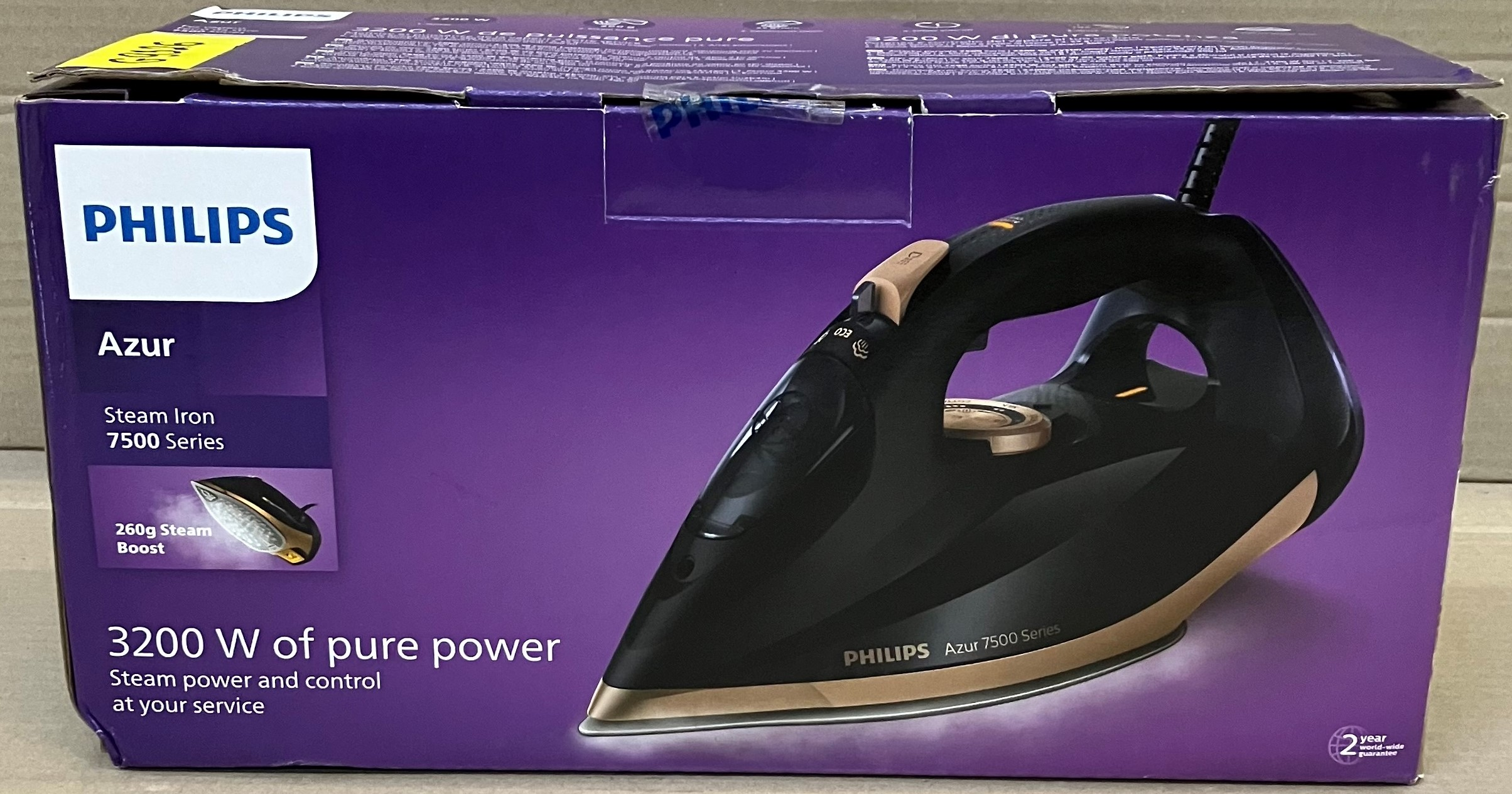 OUTLET - Żelazko PHILIPS DST7510/80 Azur Series 7500 Granatowo-czarne