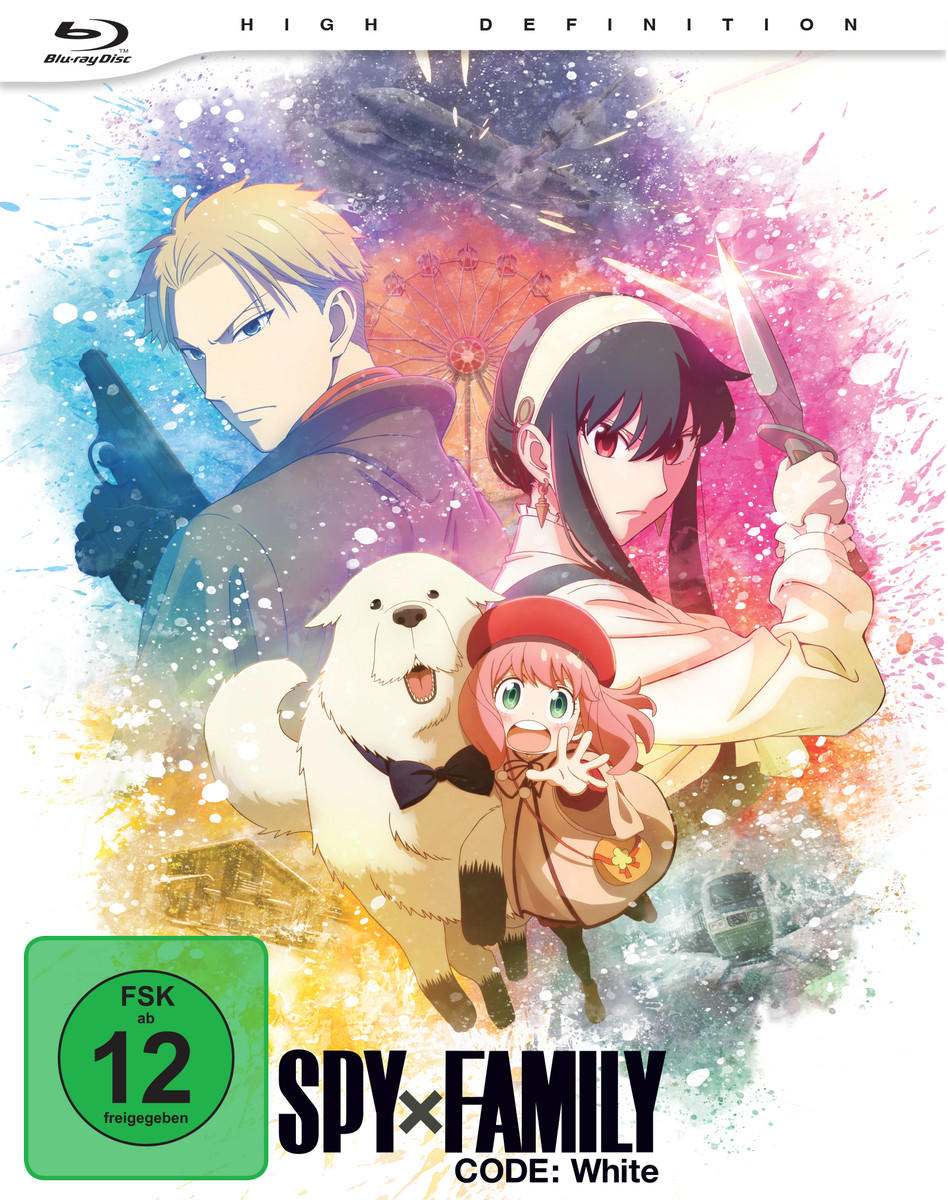 Blu-ray-Disc-Cover für den Anime Spy x Family: Code: White.