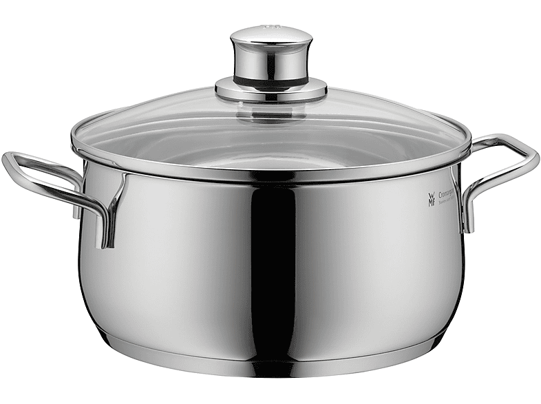 WMF Diadem Plus, 5-teilig Topf-Set Cromargan®: Edelstahl Rostfrei 18/10 und hochwertigem Glas