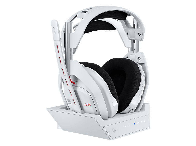 LOGITECH Astro A50 (Gen 5) LIGHTSPEED kompatibel mit Dolby Atmos inkl. Basisstation, kabellos, Over-ear Gaming Headset Bluetooth Weiß