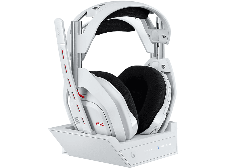 LOGITECH Astro A50 (Gen 5) LIGHTSPEED kompatibel mit Dolby Atmos inkl. Basisstation, kabellos, Over-ear Gaming Headset Bluetooth Weiß
