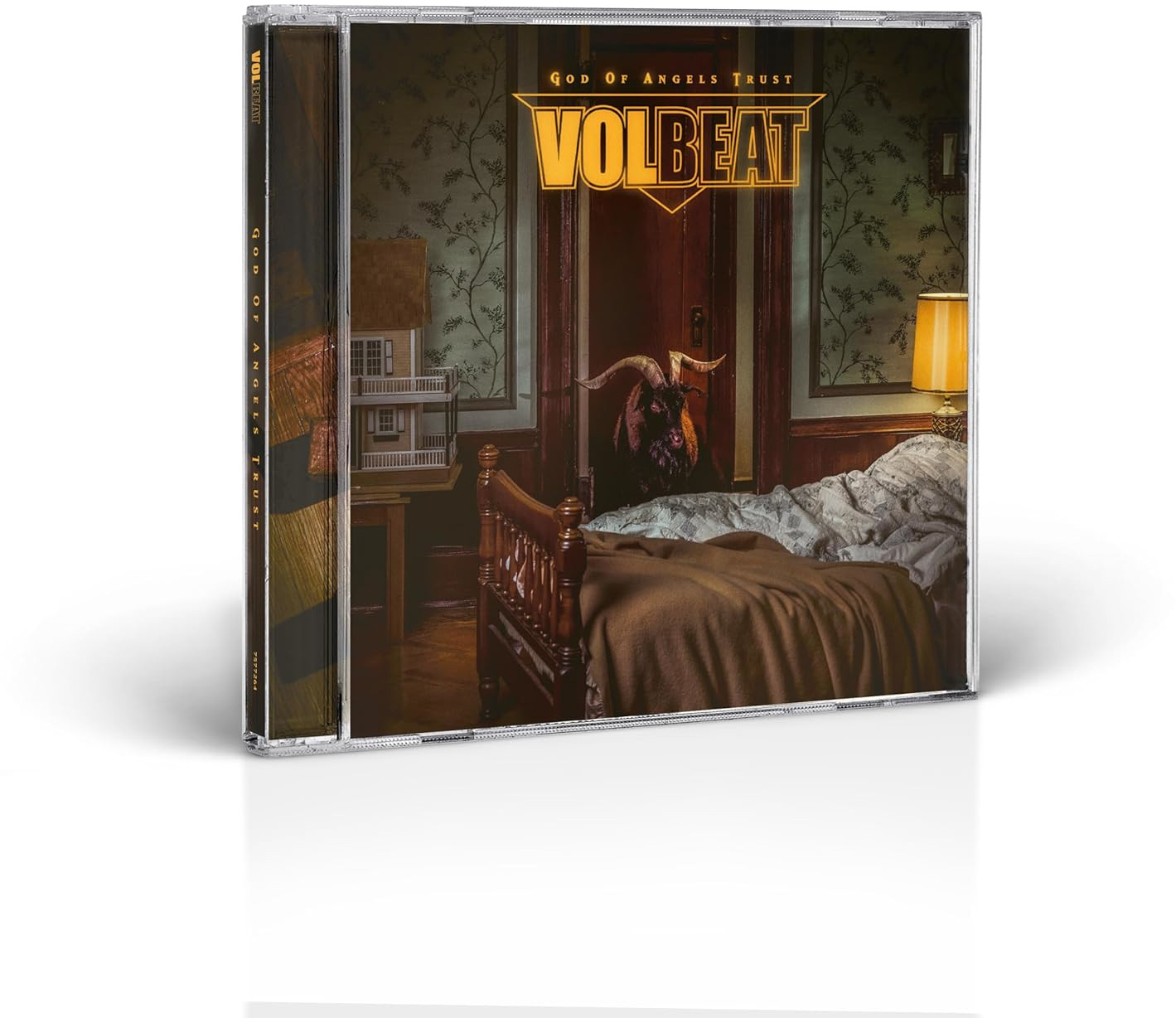 A Volbeat album CD borítója. Egy hálószobát mutat ággyal és egy démoni figurát az ajtóban.