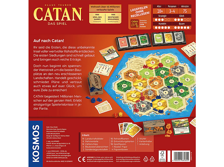 Thumbnail - KOSMOS CATAN Das Spiel Familienspiel Mehrfarbig