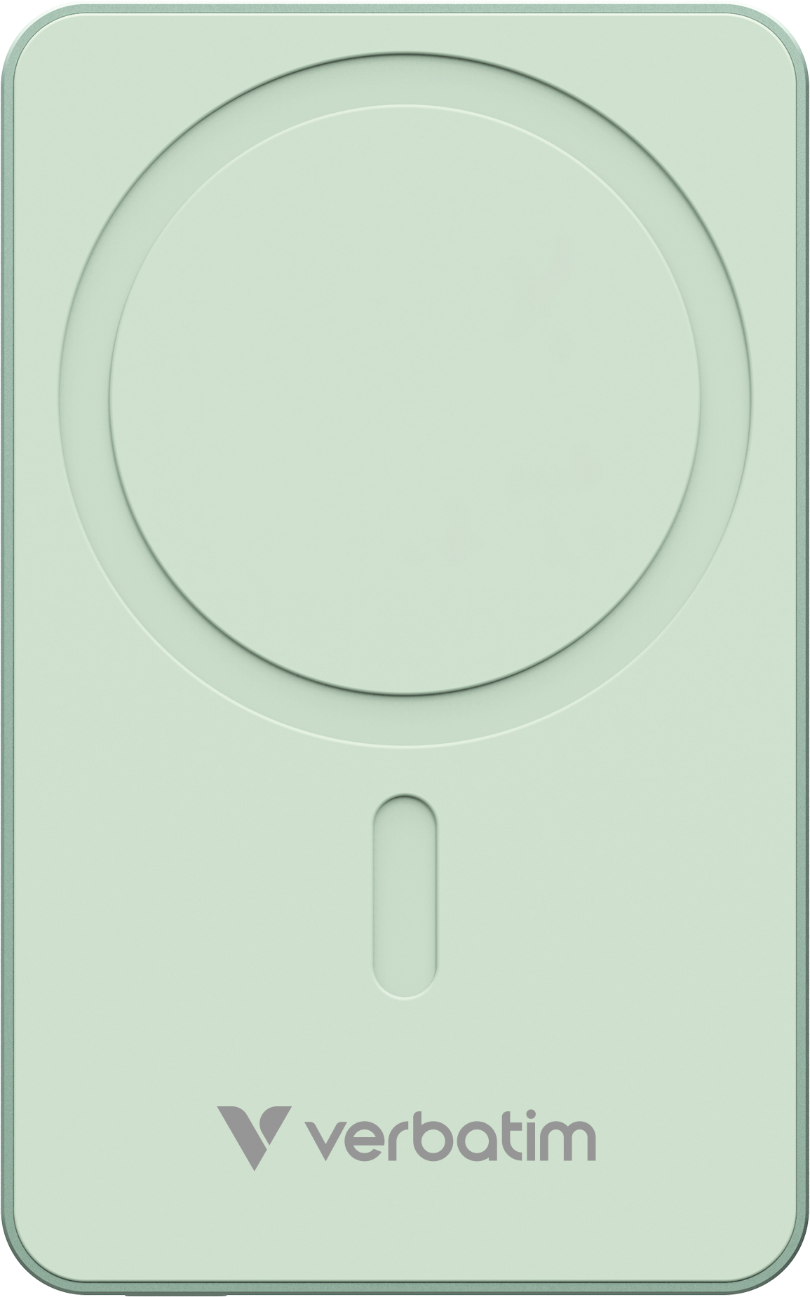 VERBATIM Charge 'n' Go Essentials Powerbank, Qi vezeték nélküli töltés, USB-C, 10000 mAh, zöld (32228)