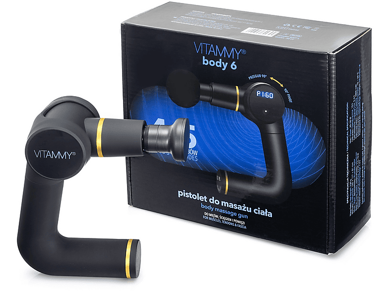 Pistolet do masażu VITAMMY Body 6 Czarny – zdjęcie 2