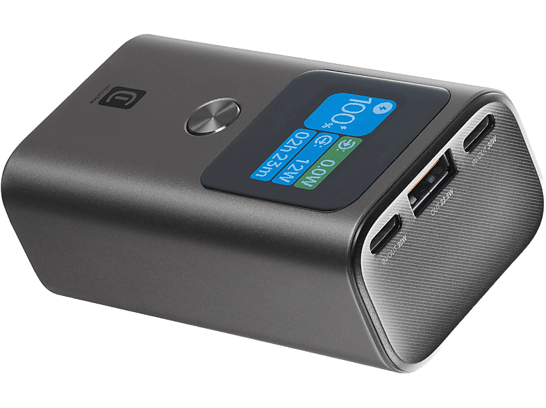 Powerbank - CellularLine ULTRON, 10000 mAh, 30W, Universal, USB-C, Negro
