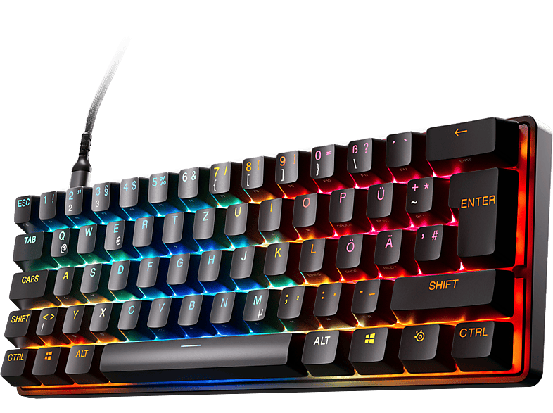 STEELSERIES Apex Pro Mini Gen3, Gaming-Tastatur, Mechanisch, Sonstiges, Kabelgebunden, Schwarz