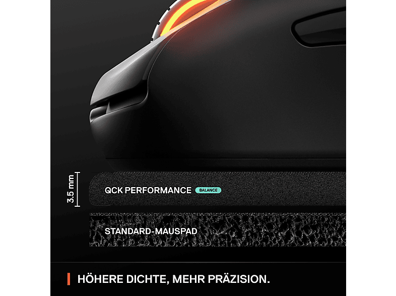 STEEL SERIES QcK Performance XL - Balance Gaming-Mauspad (400 mm x 900 mm) — Foto 2 von 5