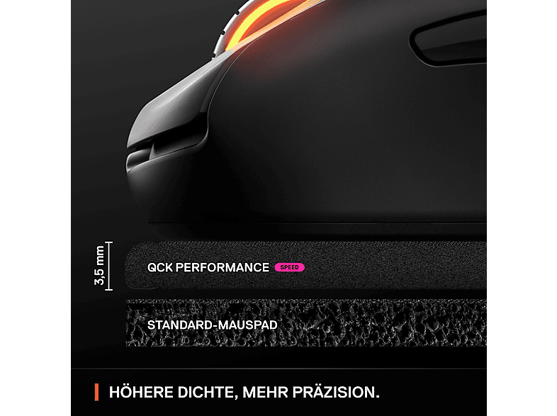 STEEL SERIES Gaming MAUSpad STEEL SERIES QCK PERF L, Schwarz; Gaming Notebook — Foto 2 von 5