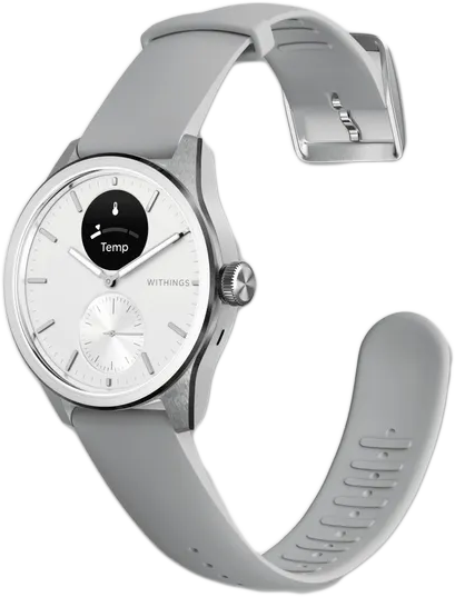 WITHINGS ScanWatch 2 okosóra, 42 mm, rozsdamentes acél tok, fehér (HWA10-model 5-All-Int)