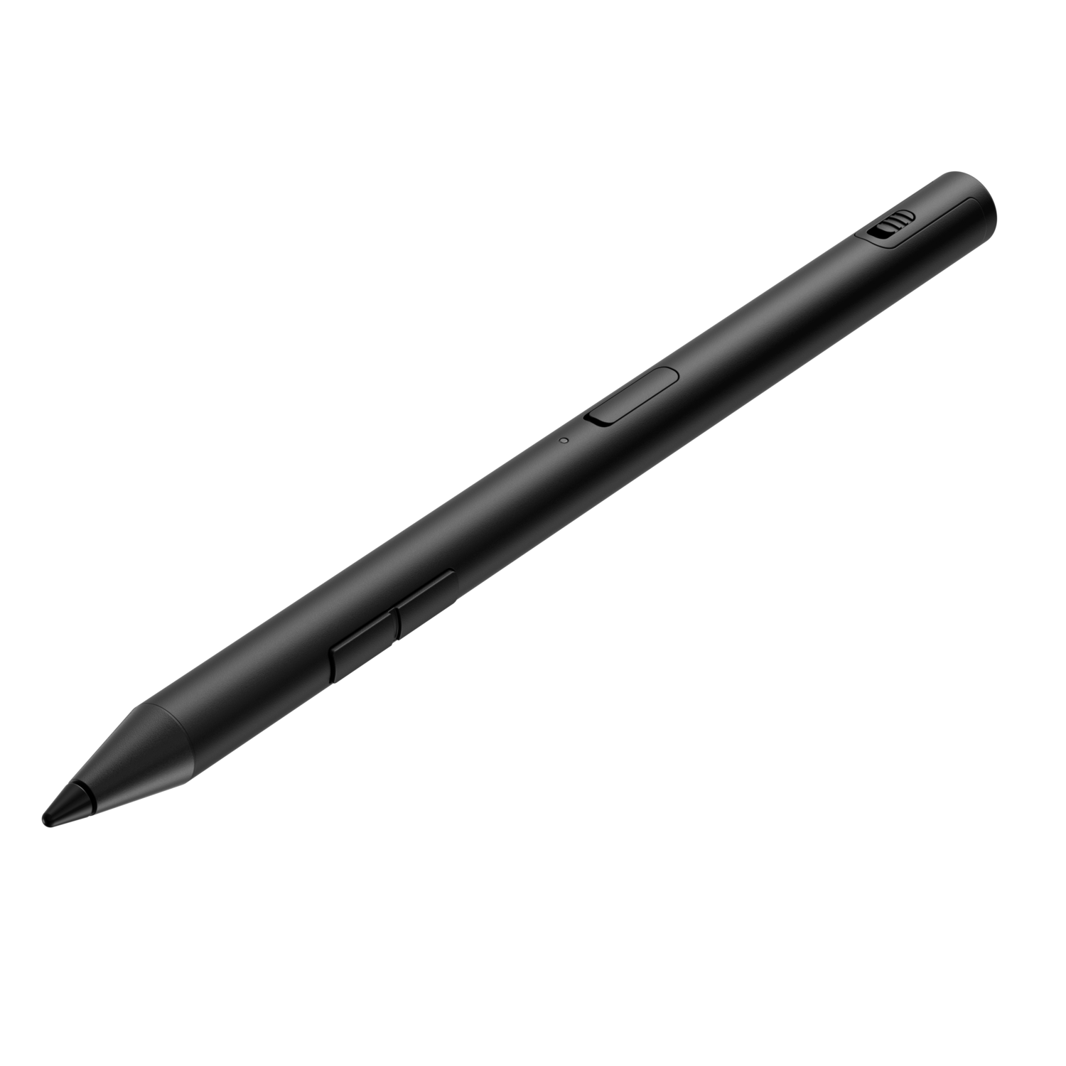 Black stylus pen on a black background.