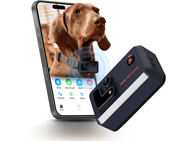 Lokalizator GPS dla psa i kota ENABOT Rola PetTracker Granatowy – zdjęcie 2