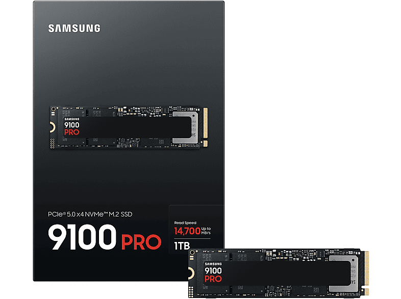 Thumbnail - SAMSUNG 9100 PRO PCIe® 5.0 NVMe™ Festplatte, 1 TB SSD M.2 via PCIe, intern