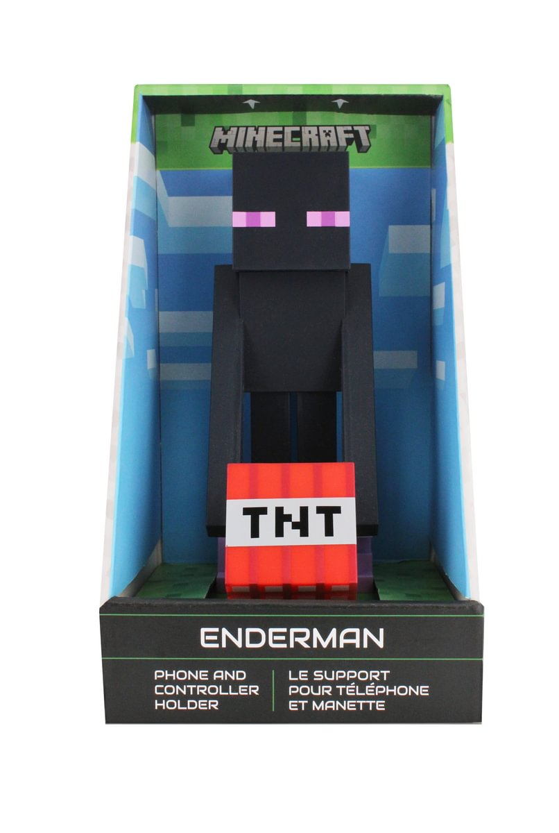 Eine Minecraft Enderman Figur in einer Box.