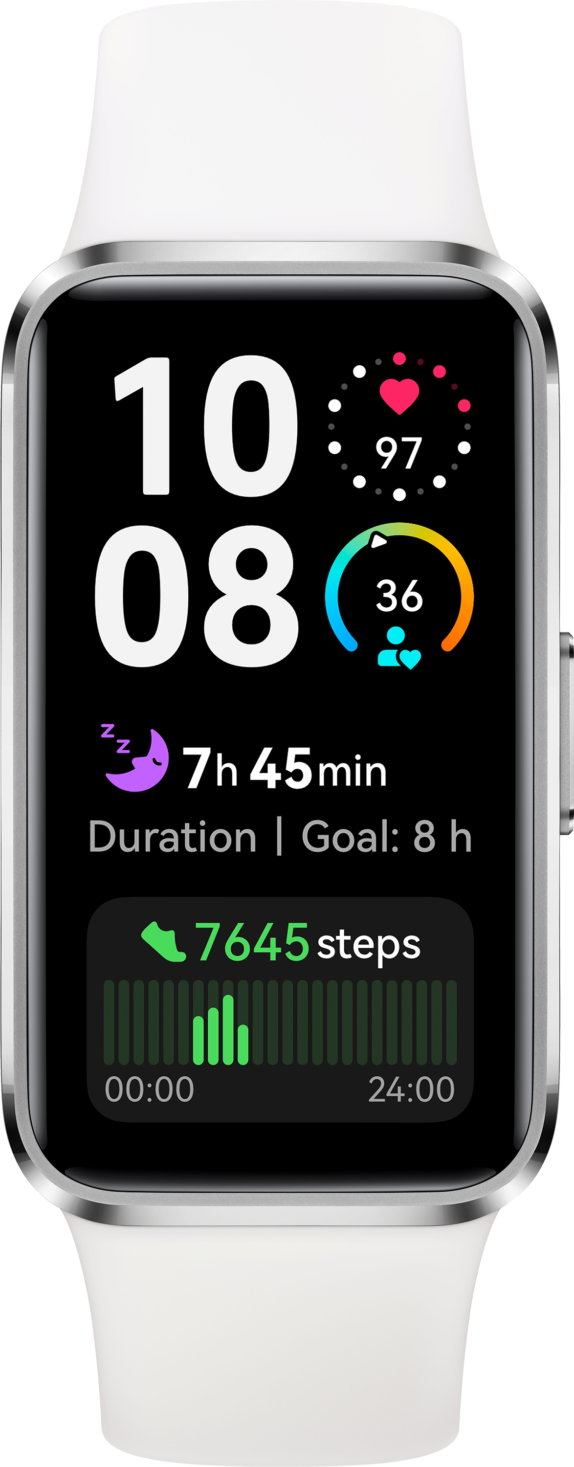HUAWEI Band 10 okoskarkötő, aluminium házas, fehér (55020ELM)